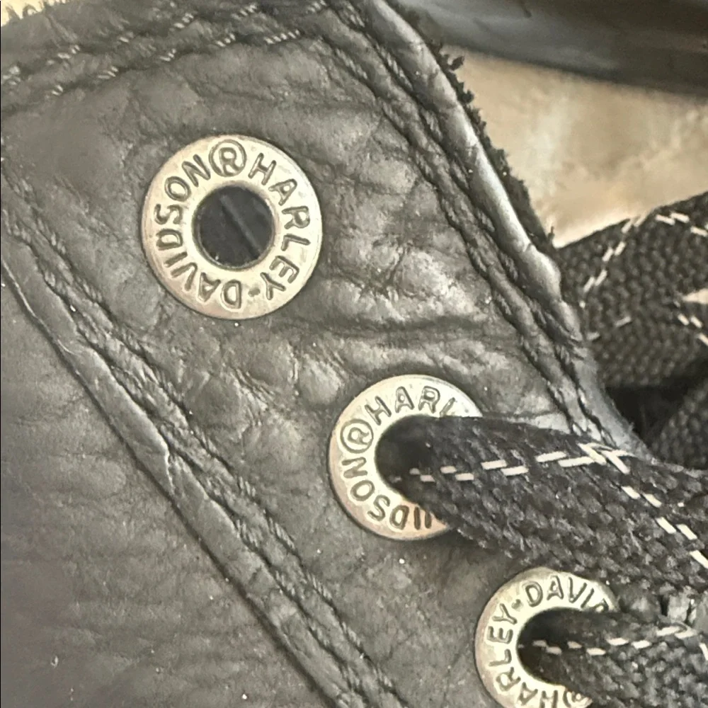 Harley-Davidson Black High-Top Men's Sneakers (11) - Picture 3 of 9